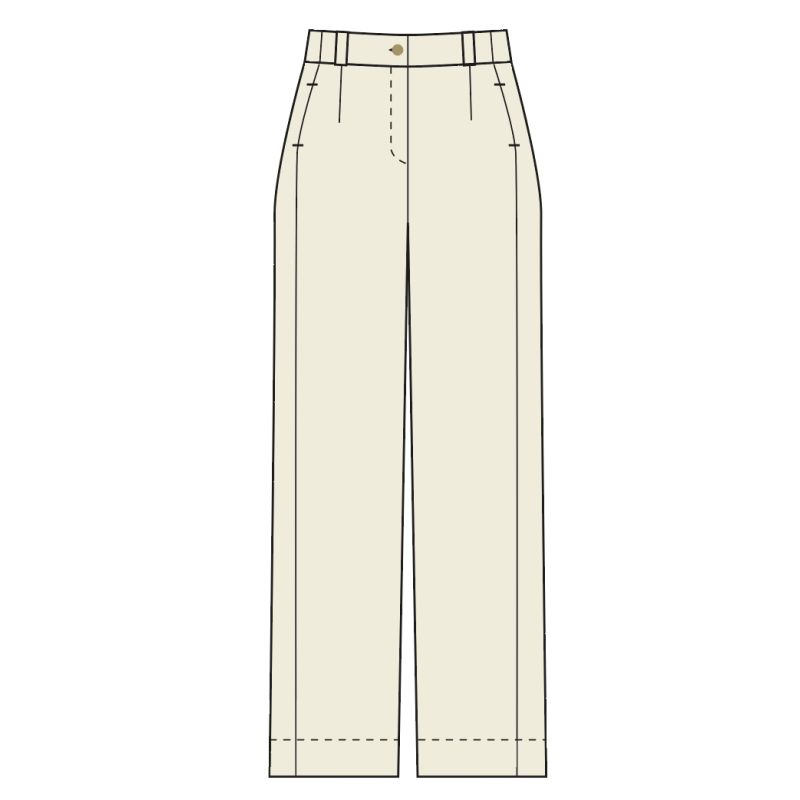 112 - Pantalon Victor Alna Ecru Lot De 2