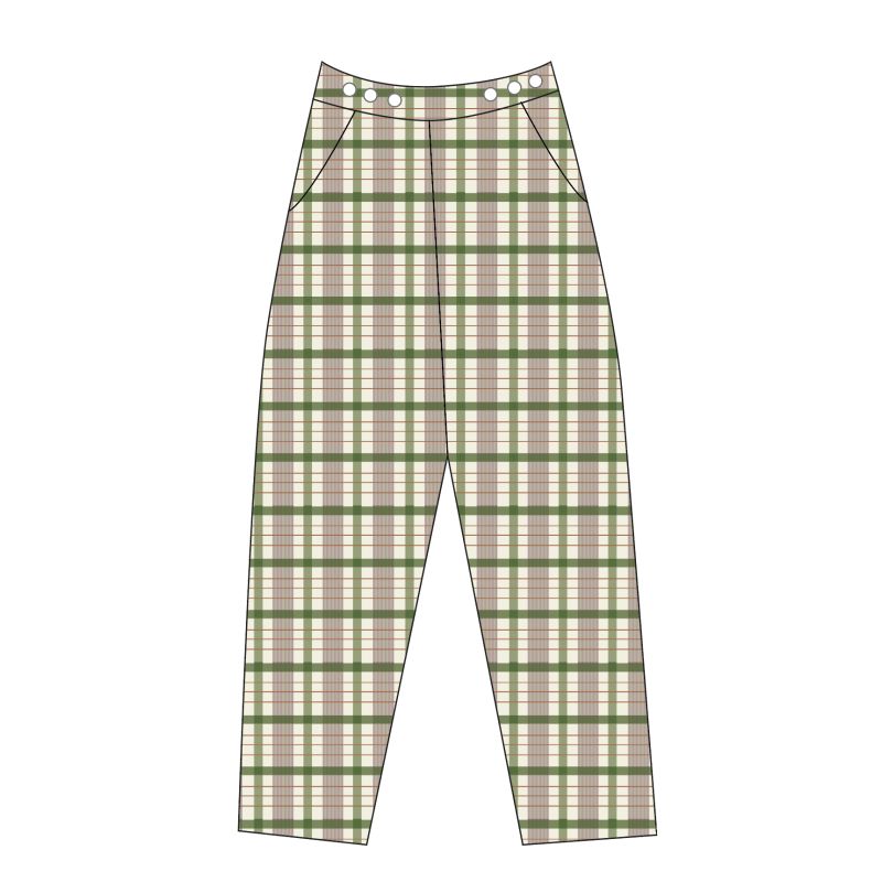 113 - Pantalon Olivia Nessie Vert Lot De 2