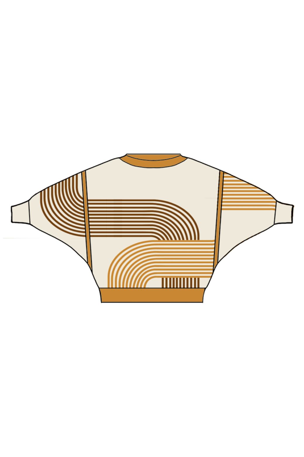 150 - Pull Axel Zen Ecru Caramel Lot De 2