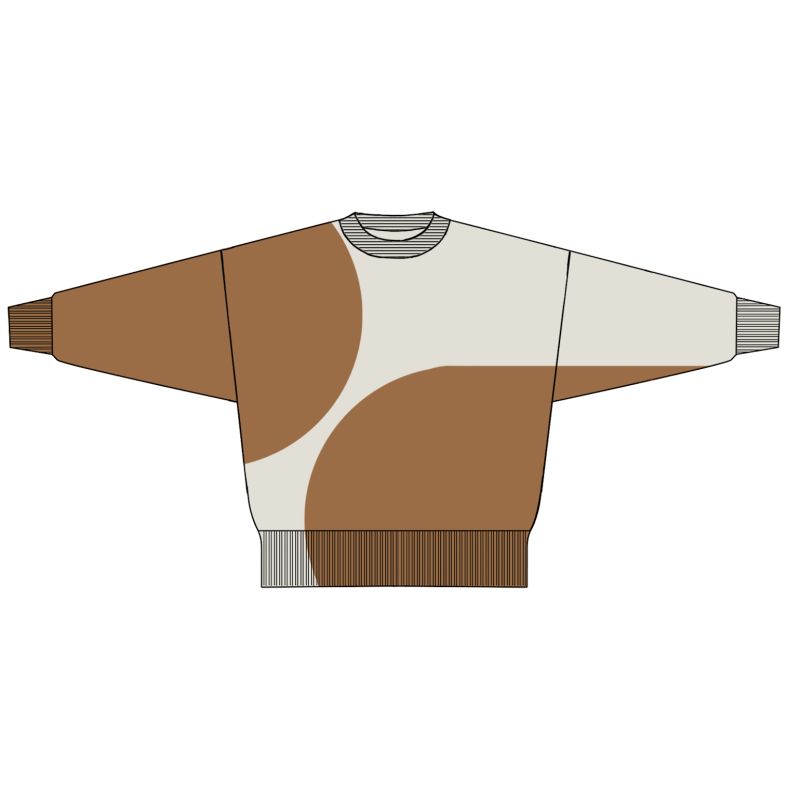 151 - Pull Nina Balloon Caramel Lot De 2