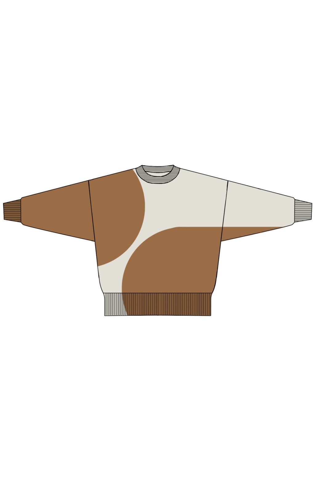 151 - Pull Nina Balloon Caramel Lot De 2