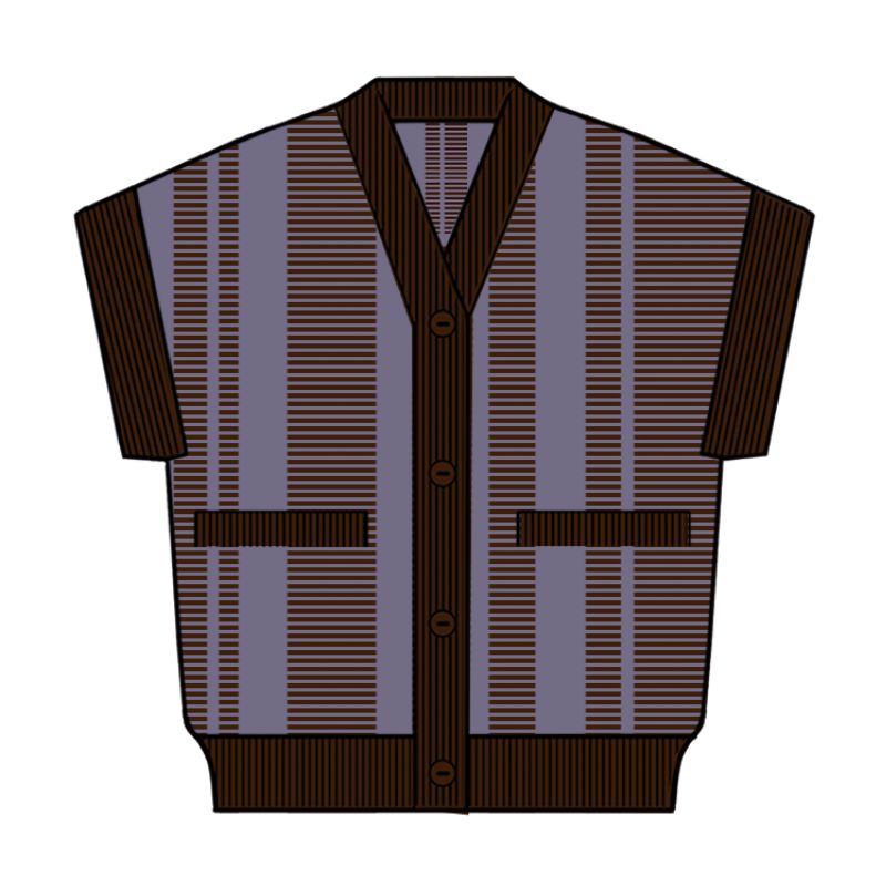 152 - Gilet Mona Road Parme Lot De 2