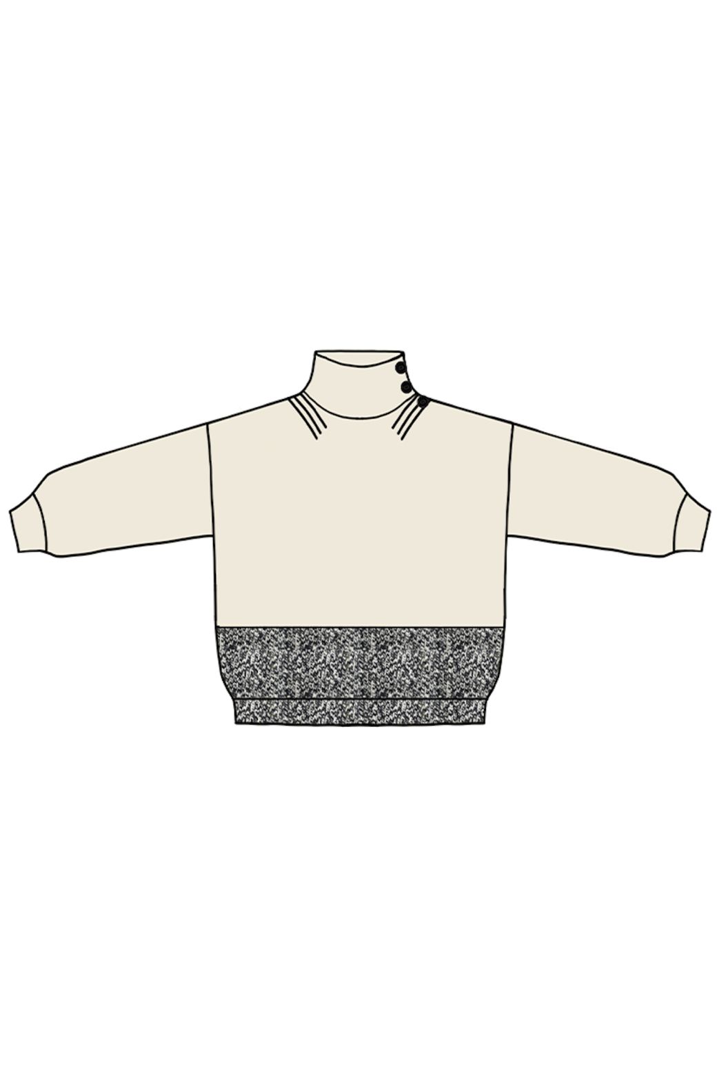 156 - Pull Altea Bonnie Ecru Lot De 2