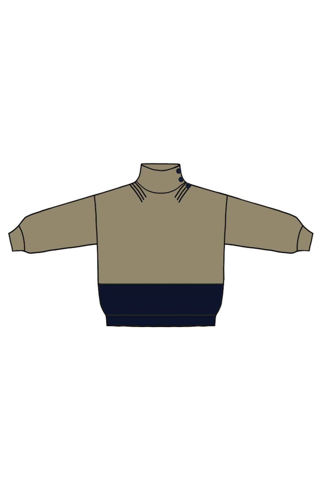 156 - Pull Altea Bonnie Kaki Lot De 2