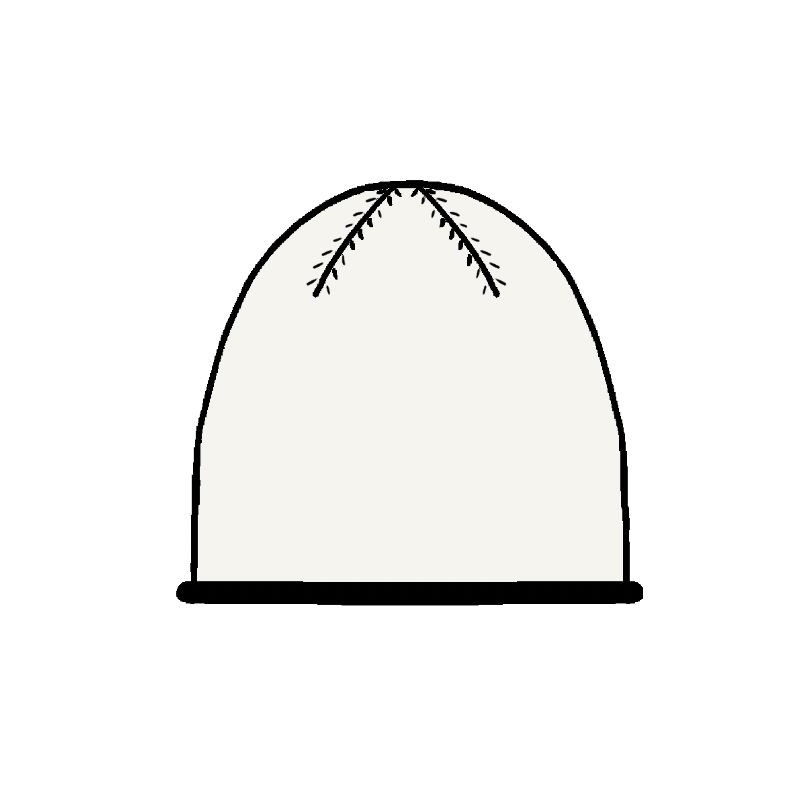 450 - BonnetLiv Ecru Lot De 2