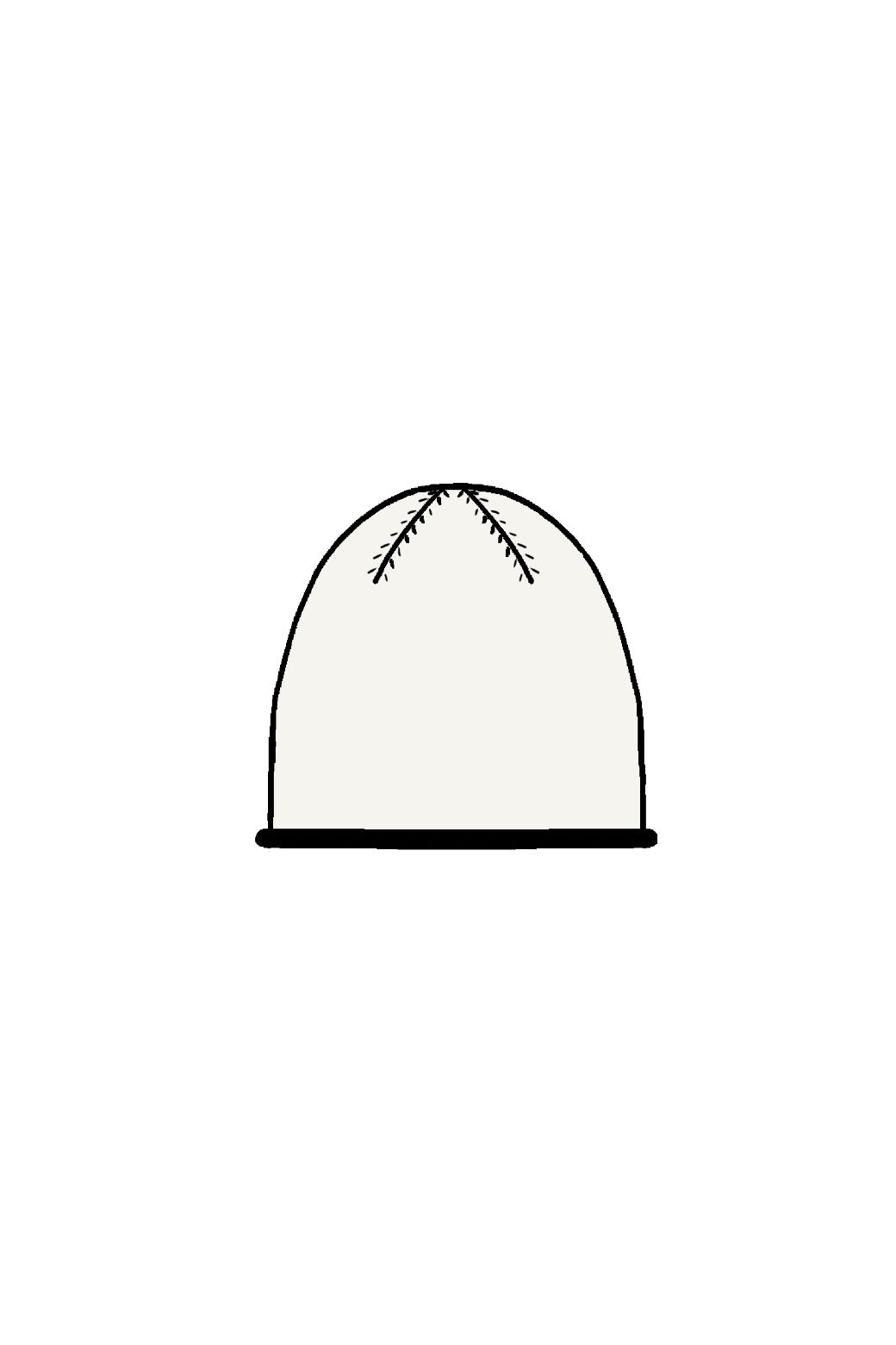 450 - BonnetLiv Ecru Lot De 2