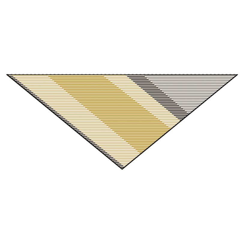 452 - TriangleAlfred Moutarde Lot De 2