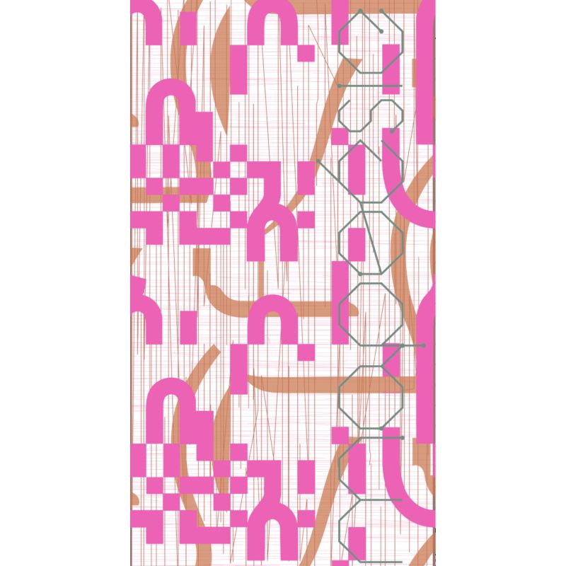 B - FoulardSigne Rose Flash Lot De 2