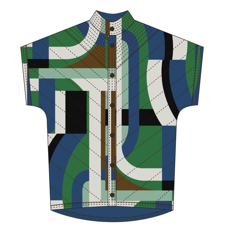 100 - Manteau Erin Supersonic Bleu Vert Lot De 2