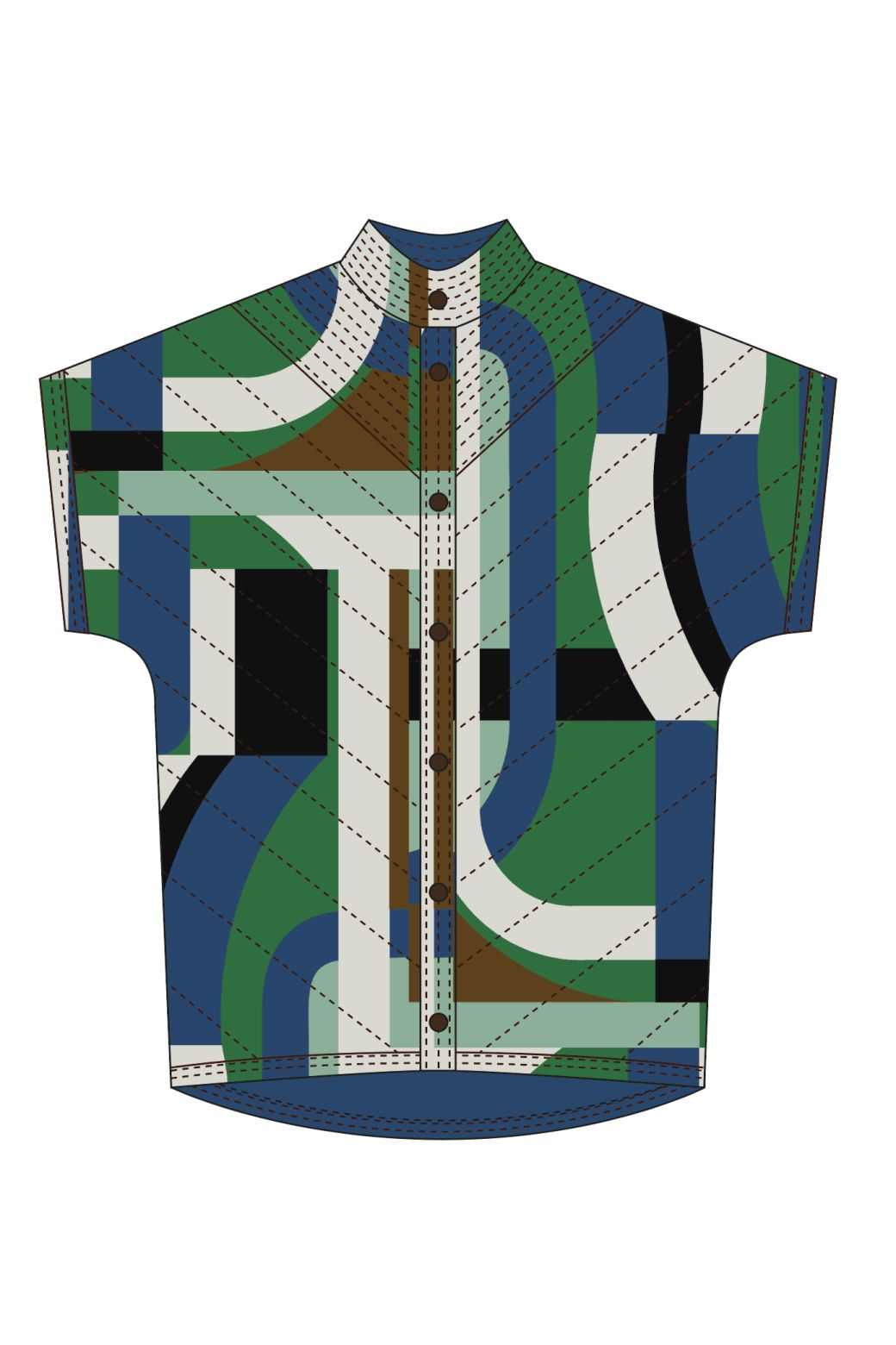 100 - Manteau Erin Supersonic Bleu Vert Lot De 2