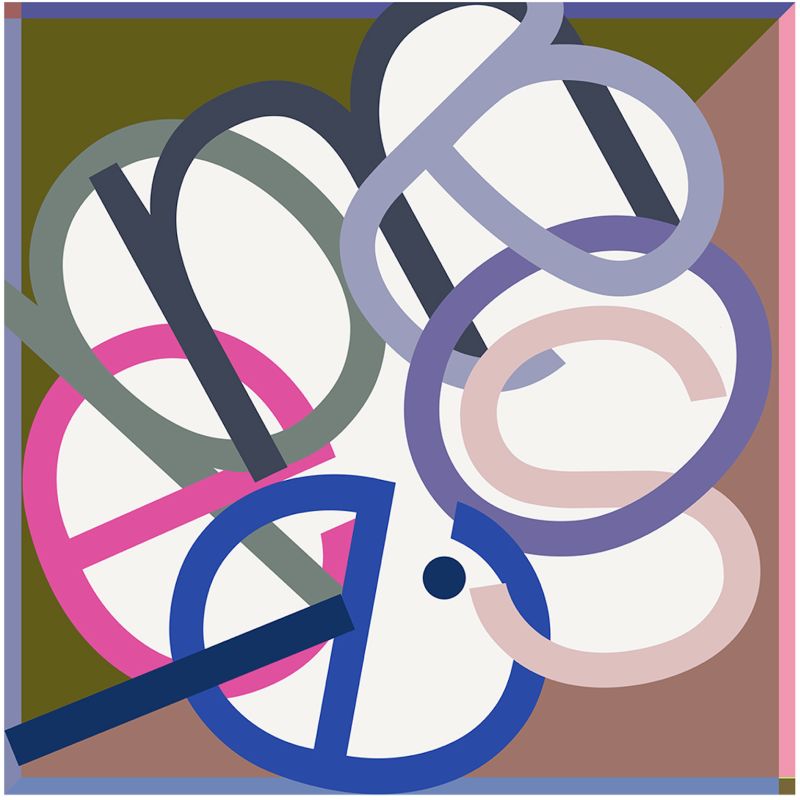 C - Carré Icone Kaki Lot De 2