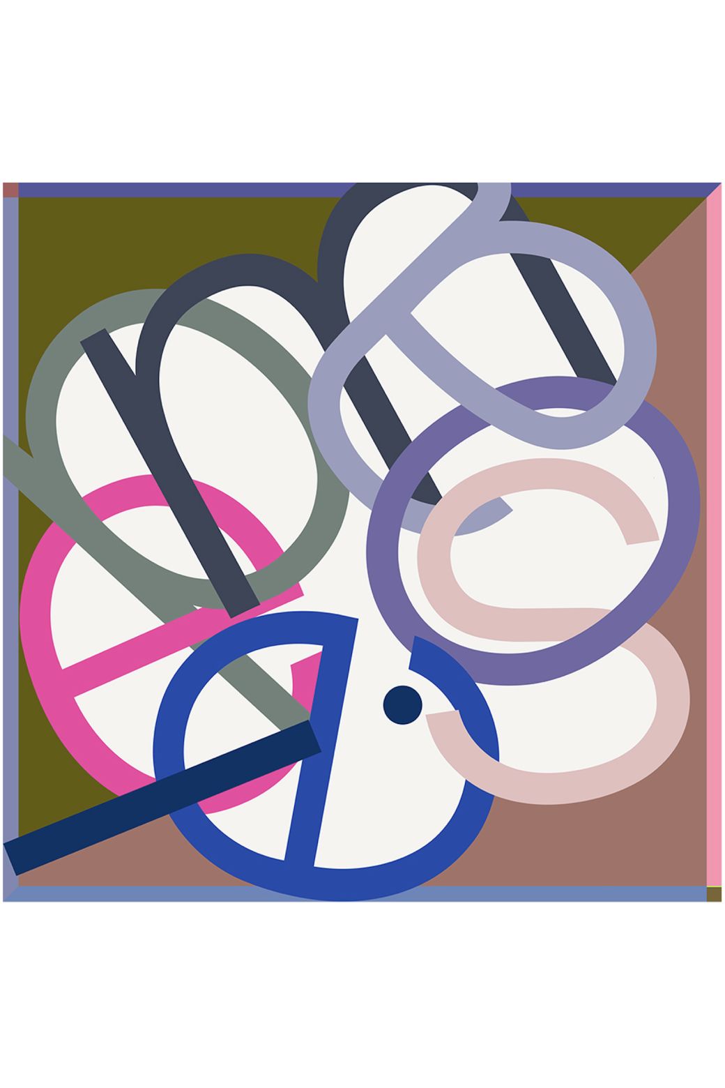 C - Carré Icone Kaki Lot De 2