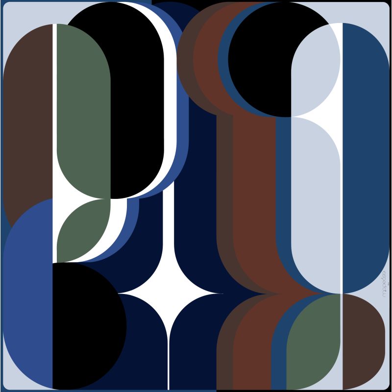 F - FoulardWonder Bleu Lot De 2