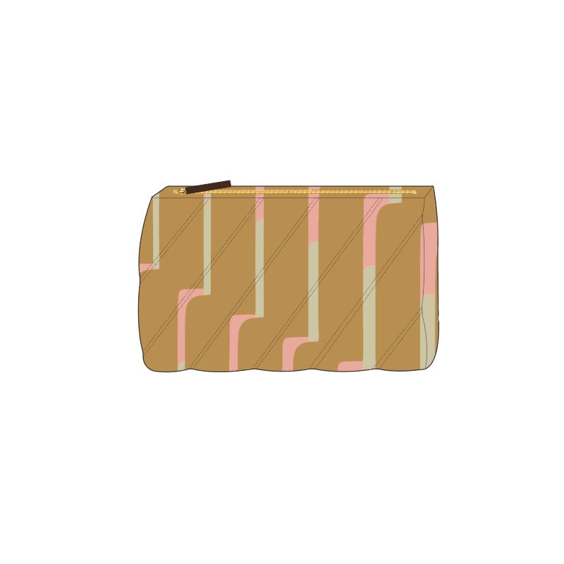 404 - Pochette De Voyage Elba Celeste Ambre Lot De 2