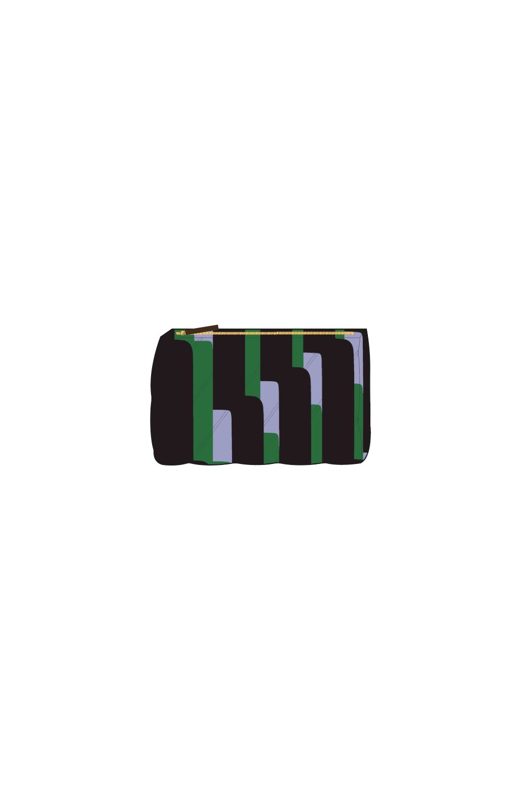 404 - Pochette De Voyage Elba Celeste Vert Lot De 2