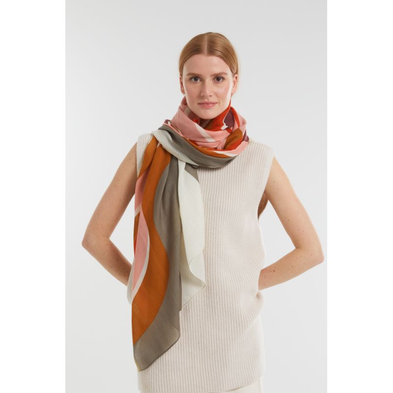 A - FoulardSonge Orange Lot De 2