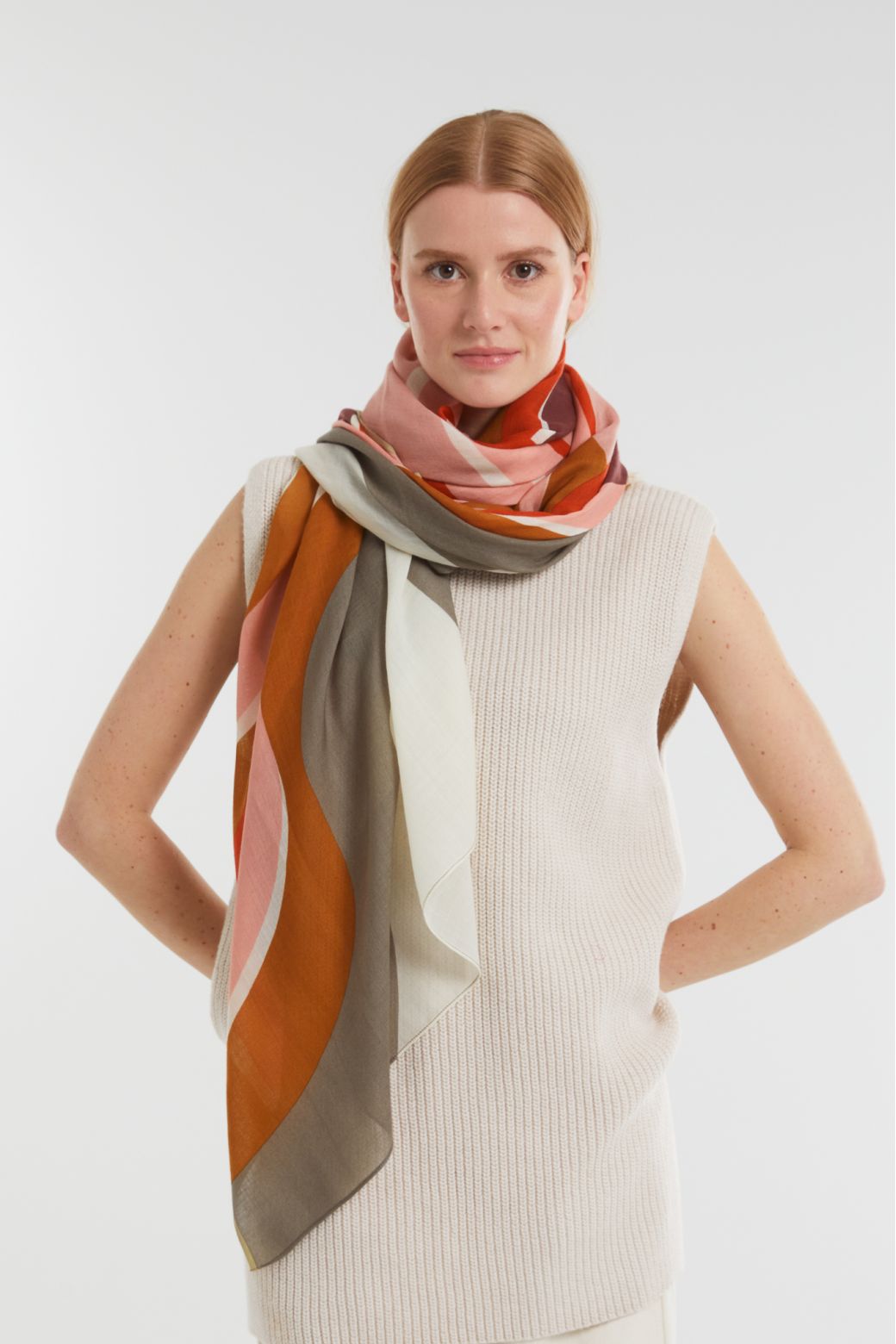 A - OrangeSonge Scarf Pack Of 2