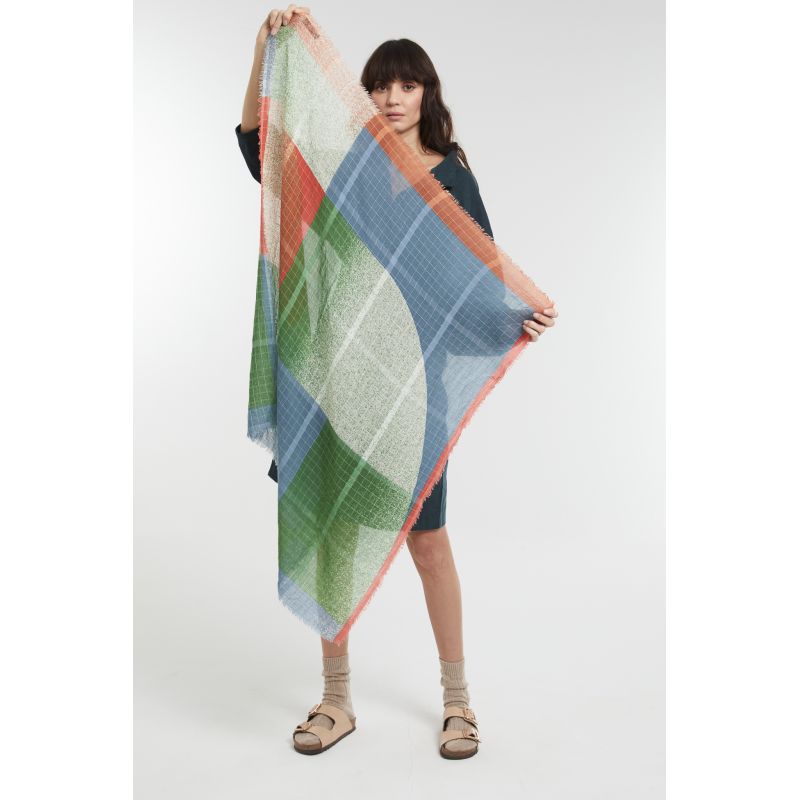 R - FoulardAstral Petrole Lot De 2