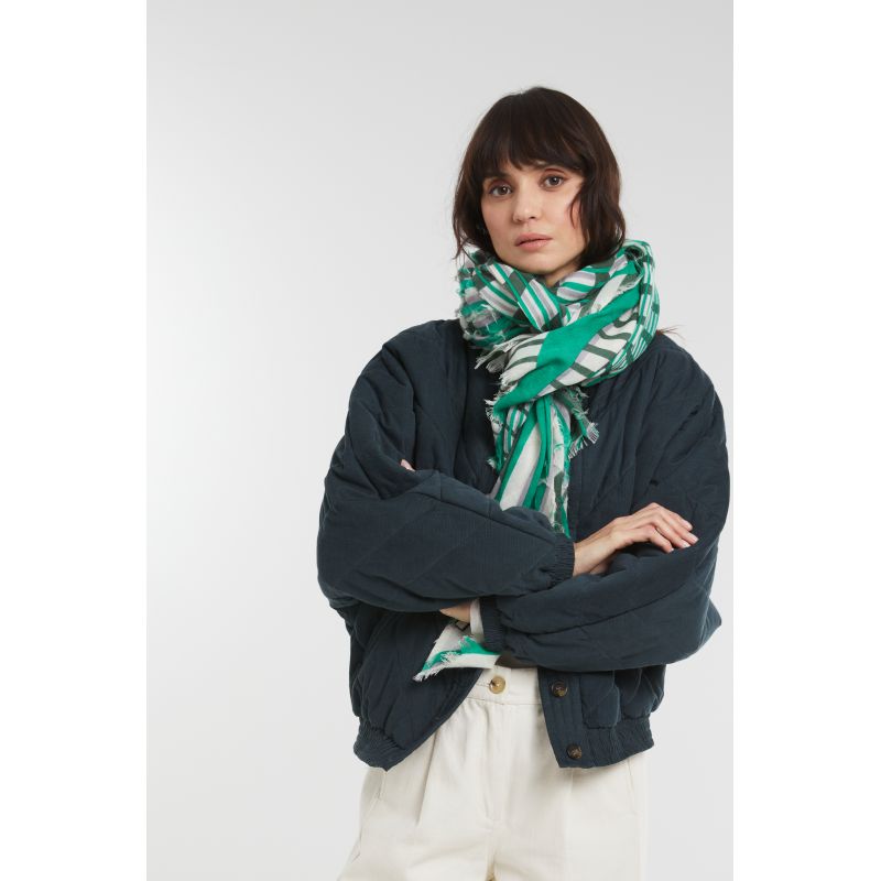 L - FoulardVertige Vert Lot De 2