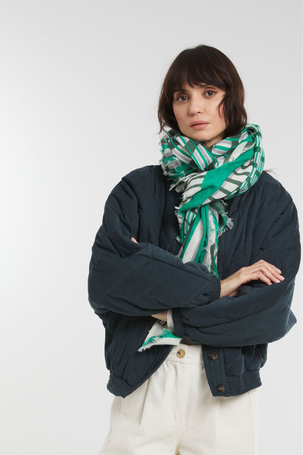 L - GreenVertige Scarf Pack Of 2