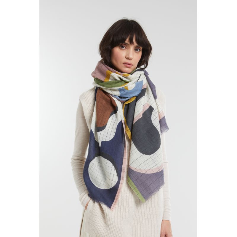 O - FoulardLyrique Petrole Lot De 2