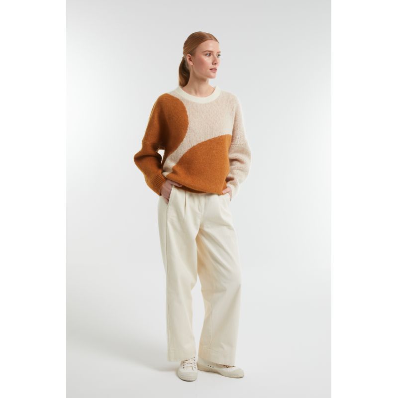 151 - Pull Nina Balloon Caramel Lot De 2