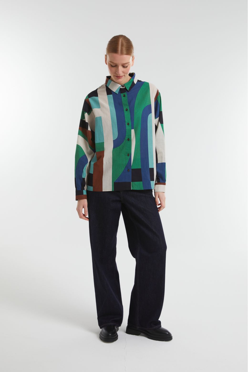 100 - Chemise Rosalie Supersonic Bleu Vert Lot De 2