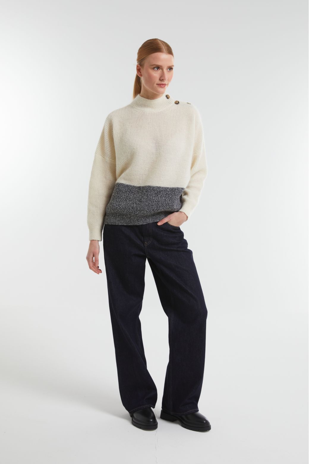 156 - Pull Altea Bonnie Ecru Lot De 2