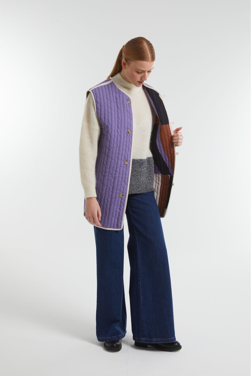 100 - Veste RversibleHugo Supersonic Brun Violet Lot De 2