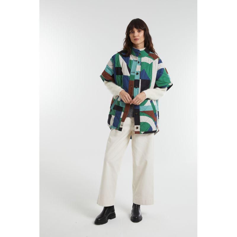 100 - Manteau Erin Supersonic Bleu Vert Lot De 2