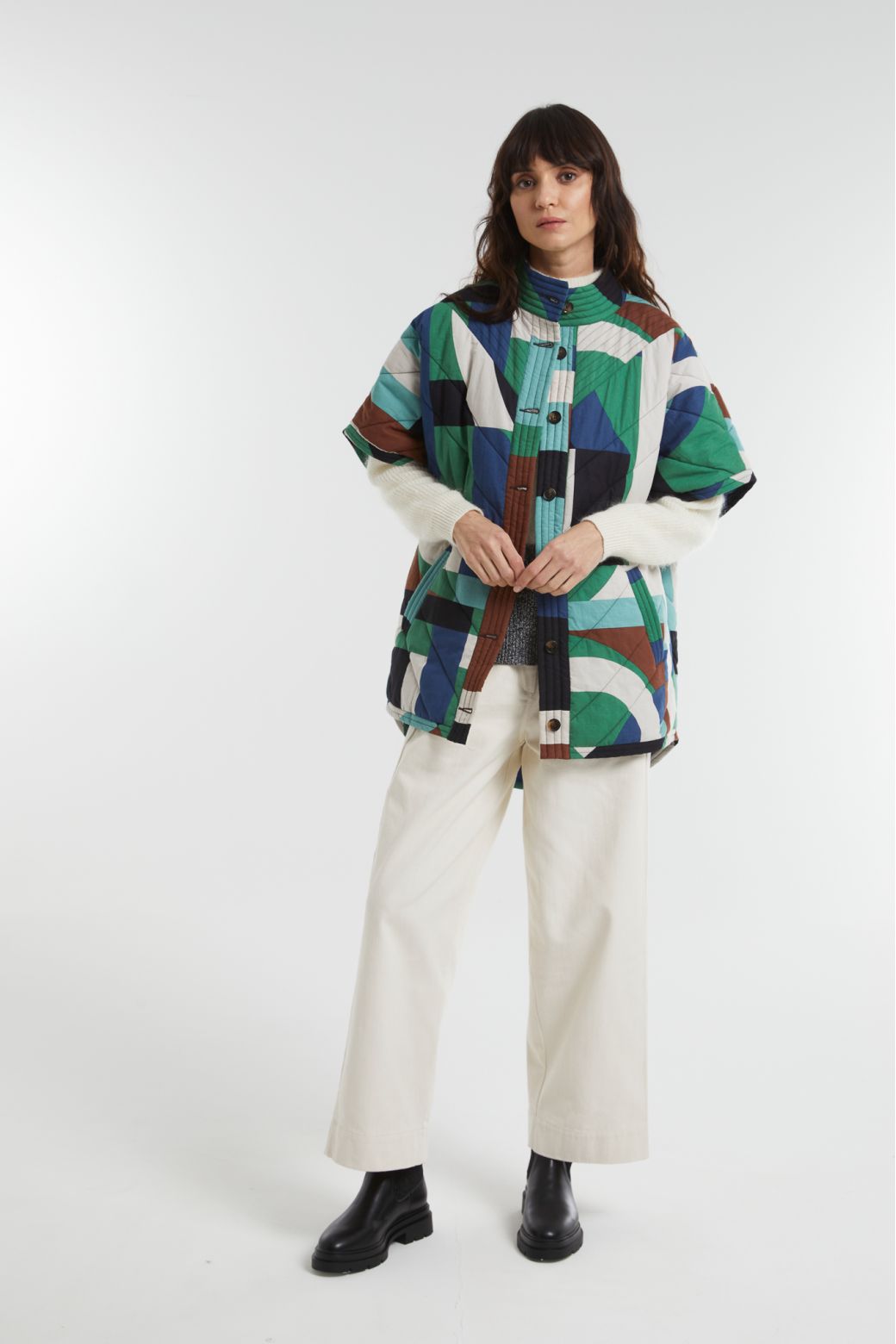 100 - Manteau Erin Supersonic Bleu Vert Lot De 2