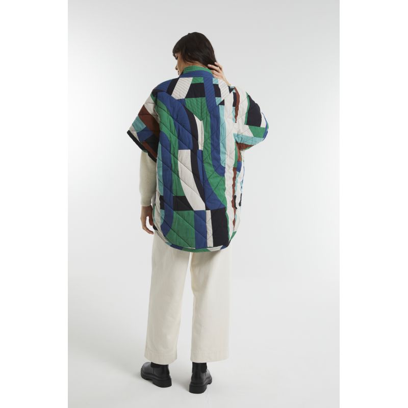 100 - Manteau Erin Supersonic Bleu Vert Lot De 2