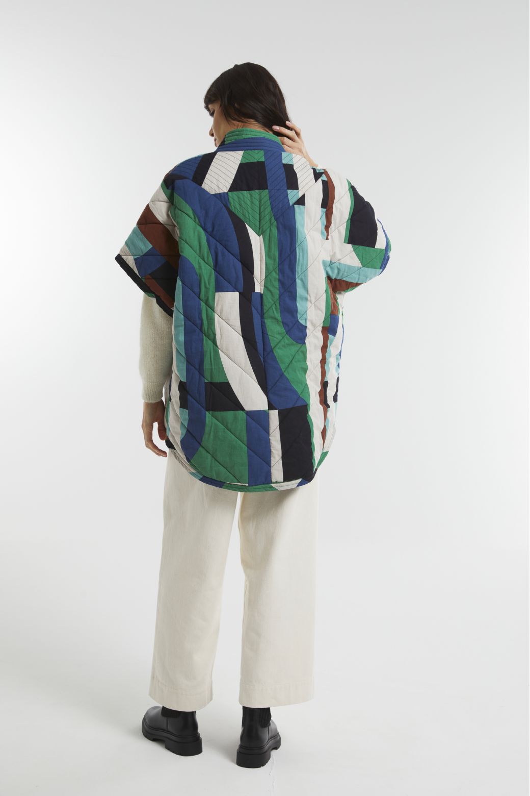 100 - Manteau Erin Supersonic Bleu Vert Lot De 2