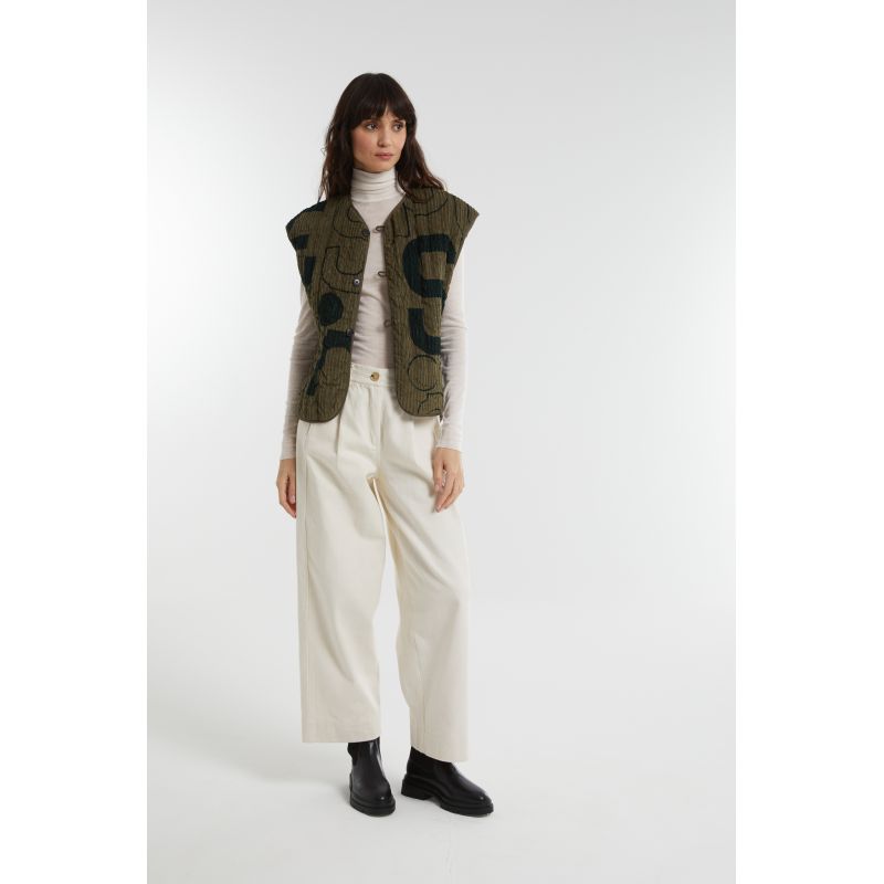 108 - Veste Pablo Lyrique Bicolor Kaki Lot De 2