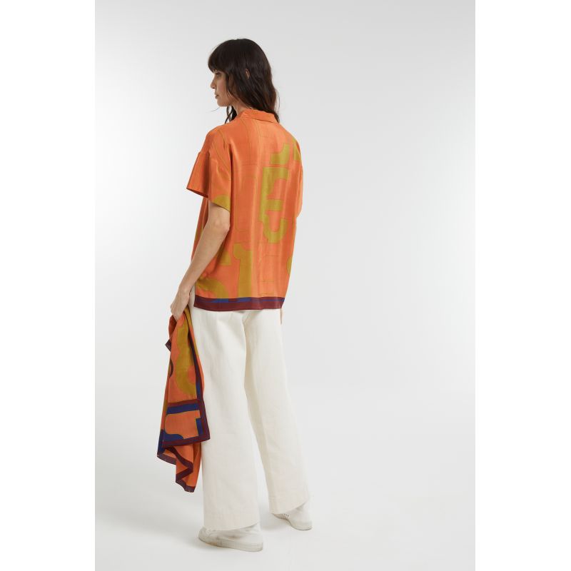 114 - Chemise Andrew Idole Terracotta Lot De 2