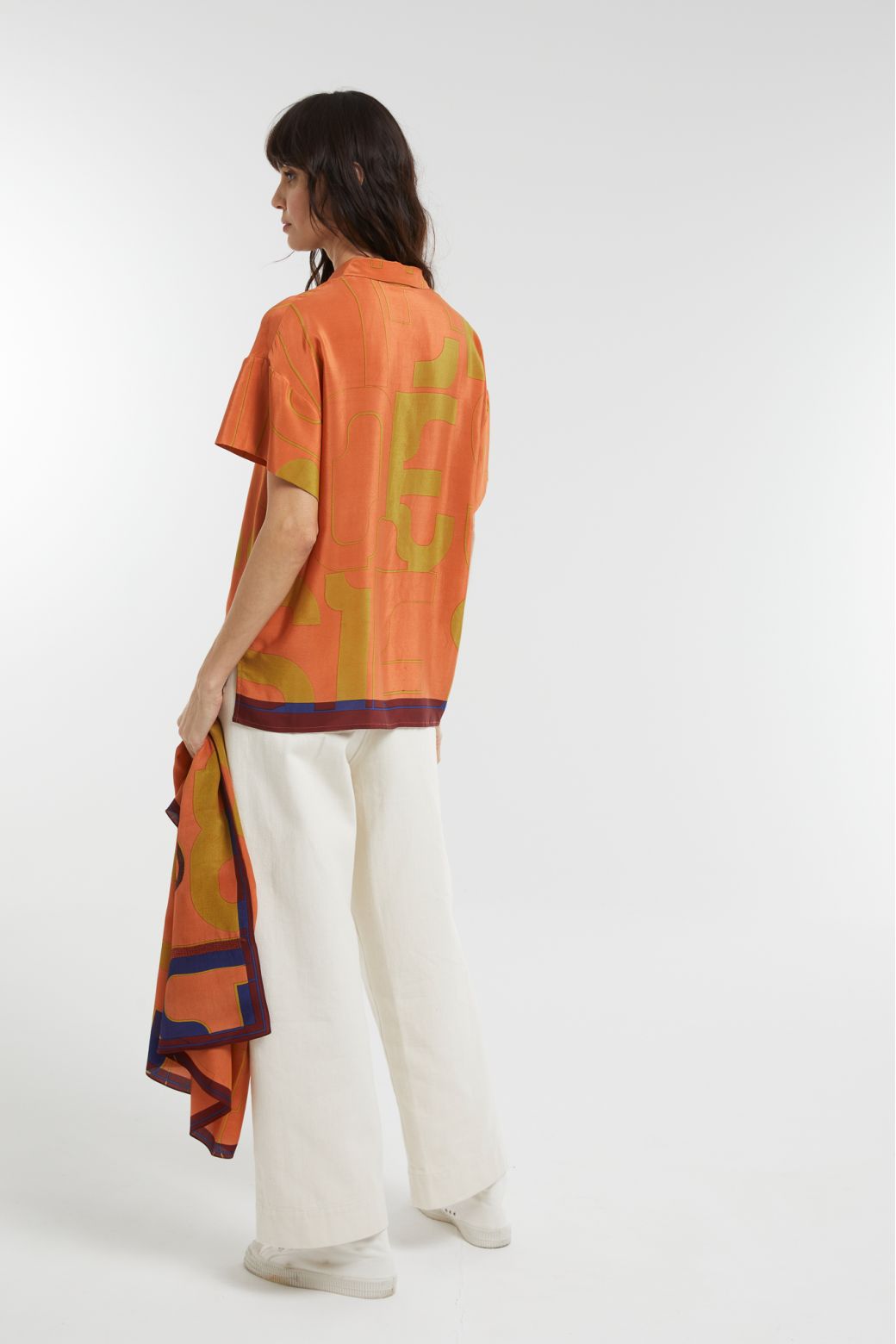 114 - Chemise Andrew Idole Terracotta Lot De 2