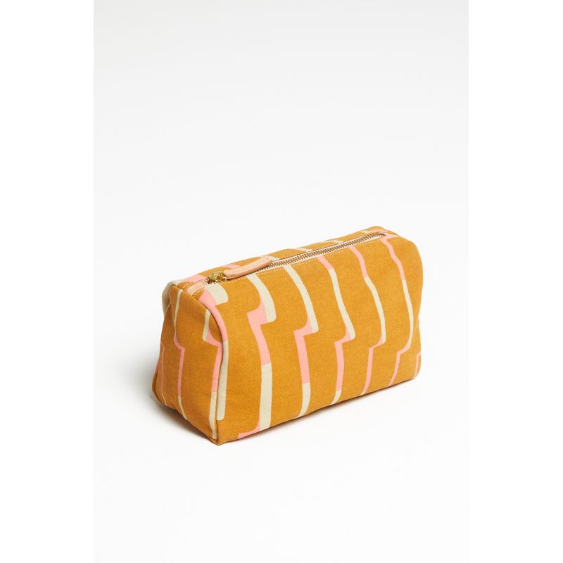 404 - Pochette De Voyage Elba Celeste Ambre Lot De 2