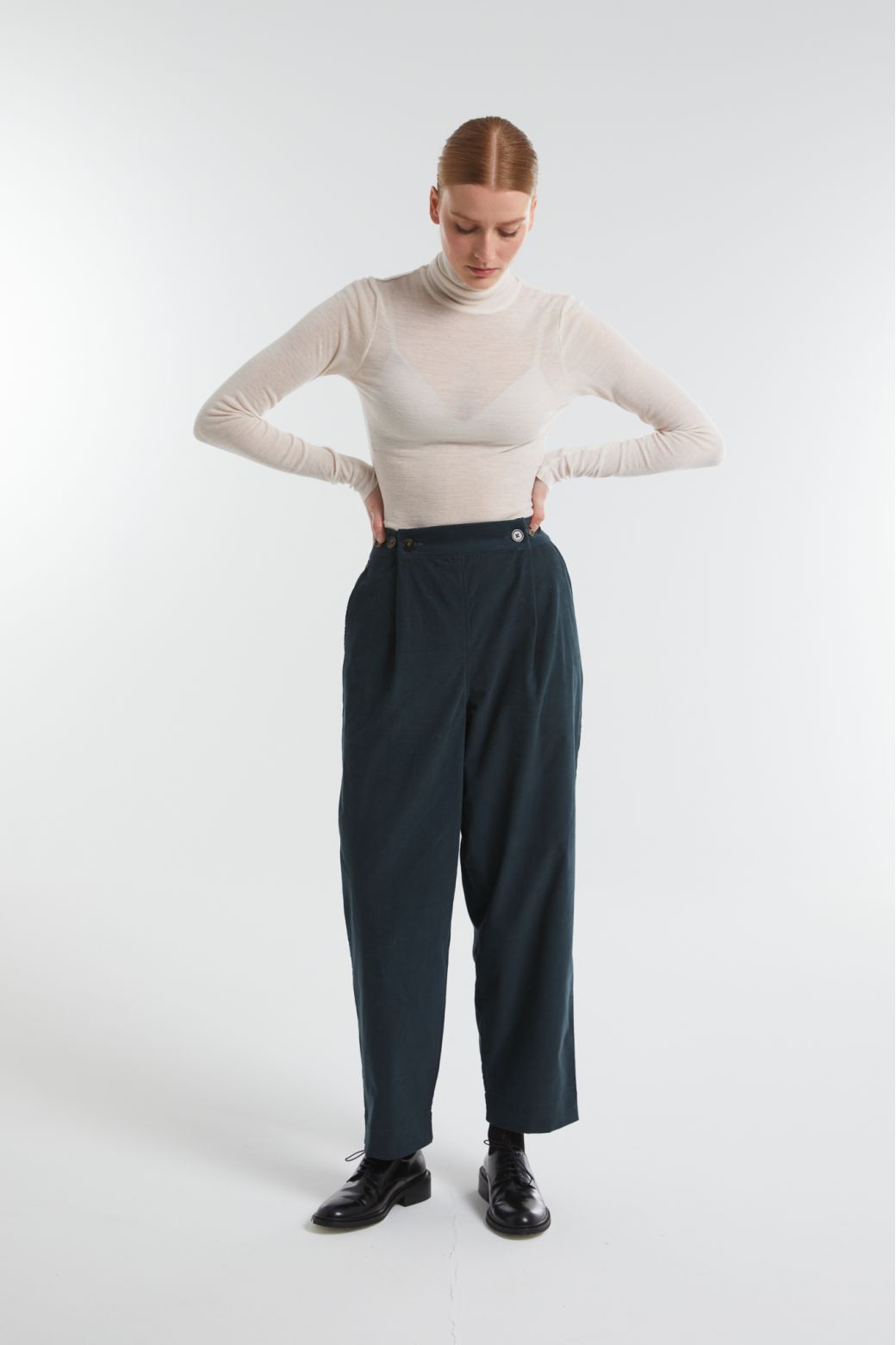 106 - Pantalon Olivia Gala Petrole Lot De 2