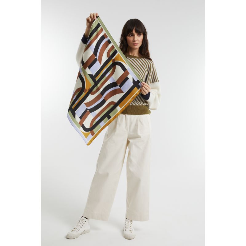 E - FoulardSupersonic Brun Parme Lot De 2