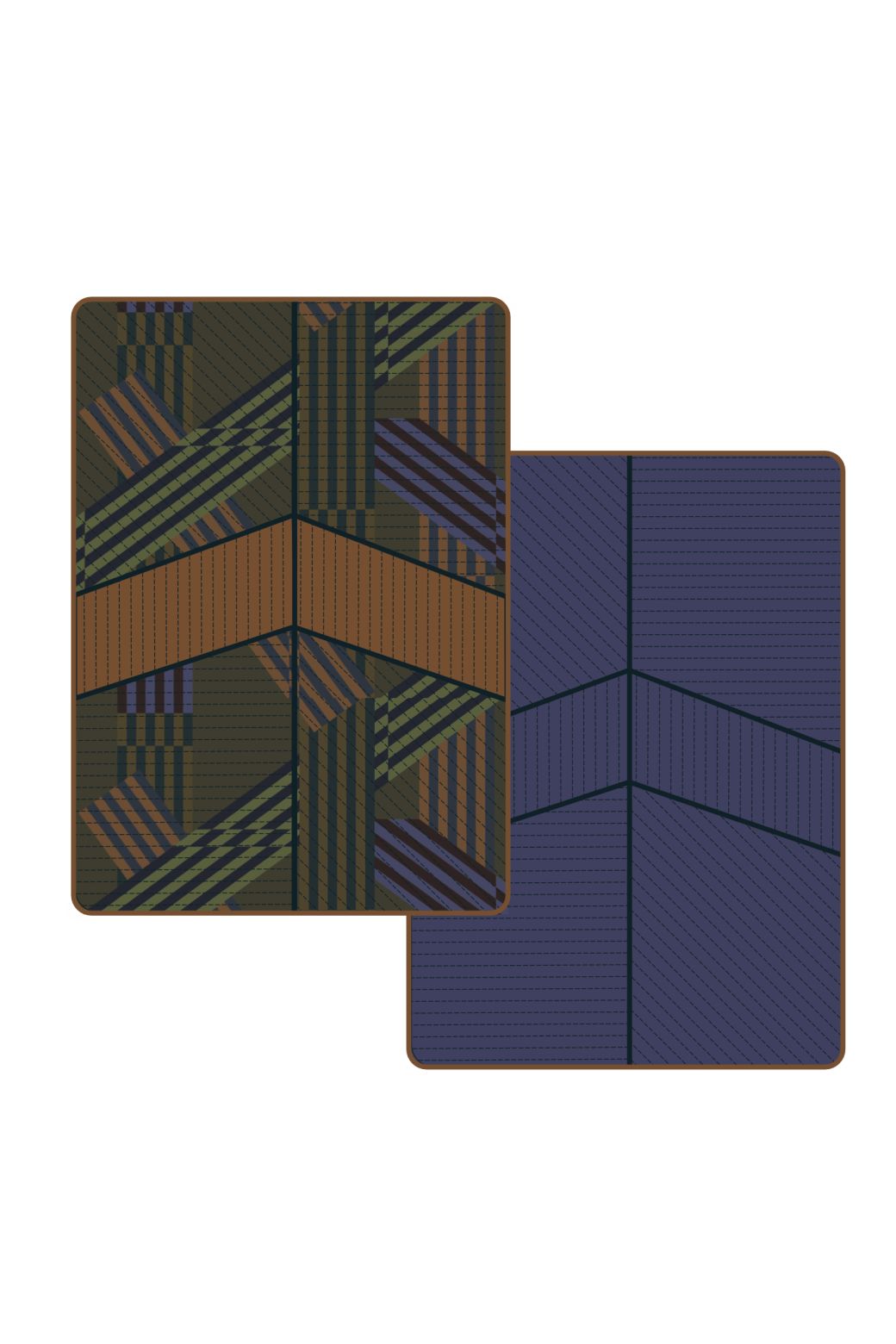 506 - KhakiShibuya Blanket Pack Of 2