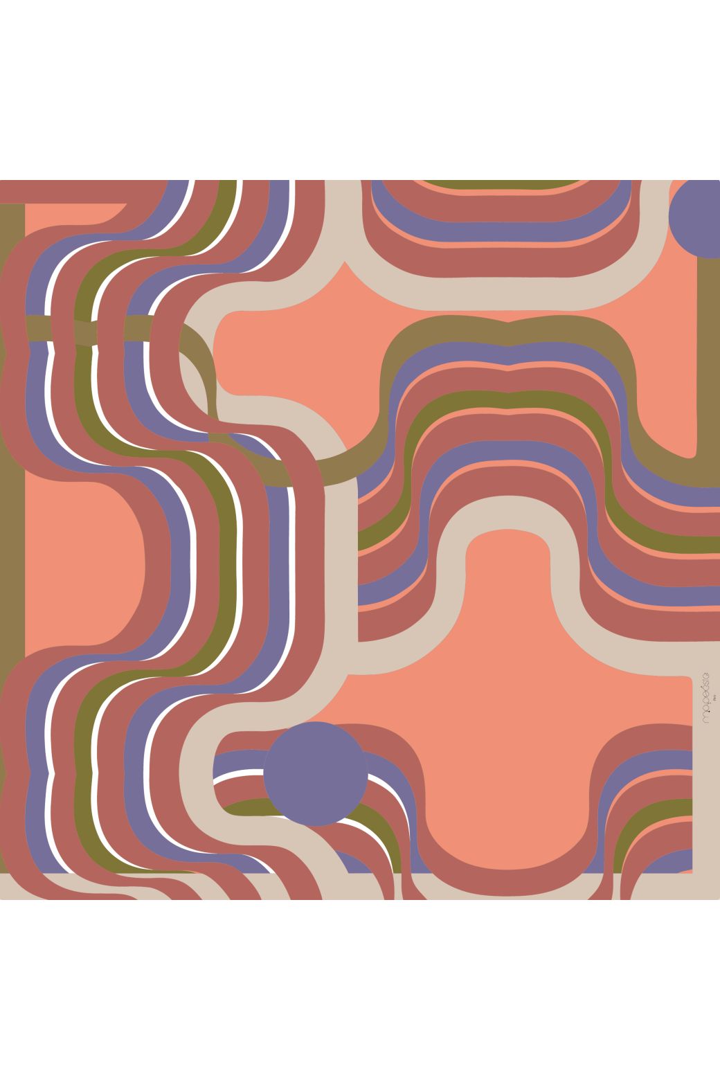 G - Foulard Nébuleuse Peche Lot De 2