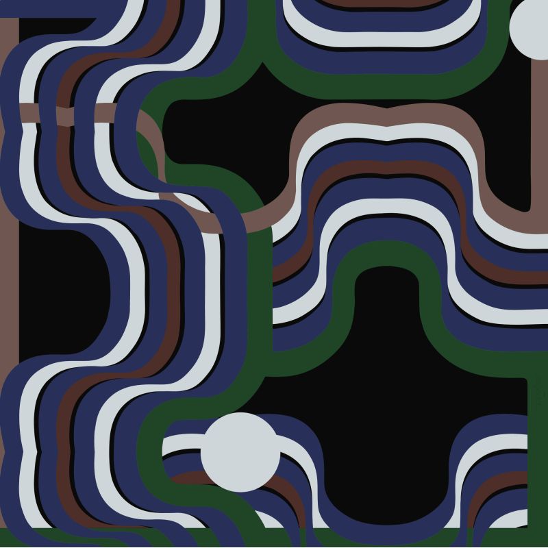 G - Foulard Nébuleuse Nuit Lot De 2