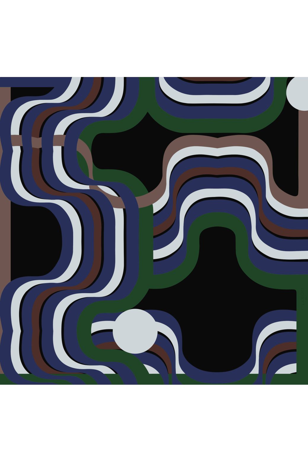 G - Foulard Nébuleuse Nuit Lot De 2