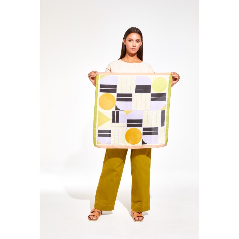 H - Foulard Tempo Parme Lot De 2