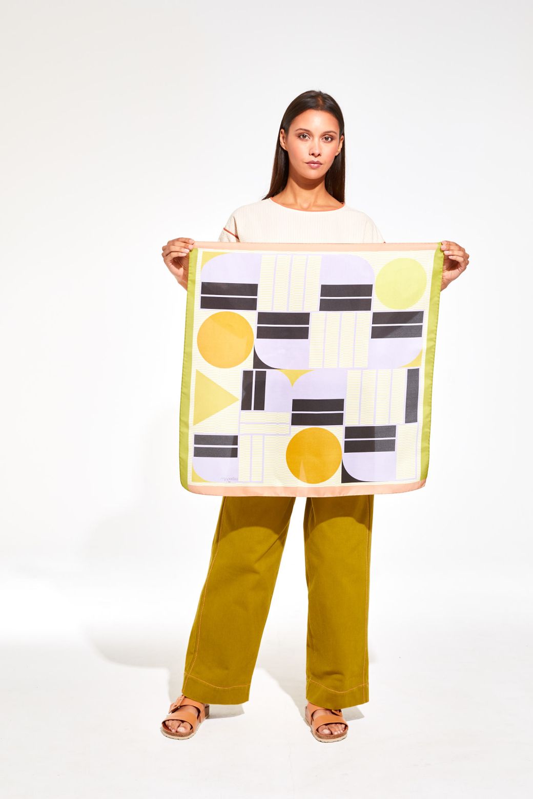 H - Foulard Tempo Parme Lot De 2