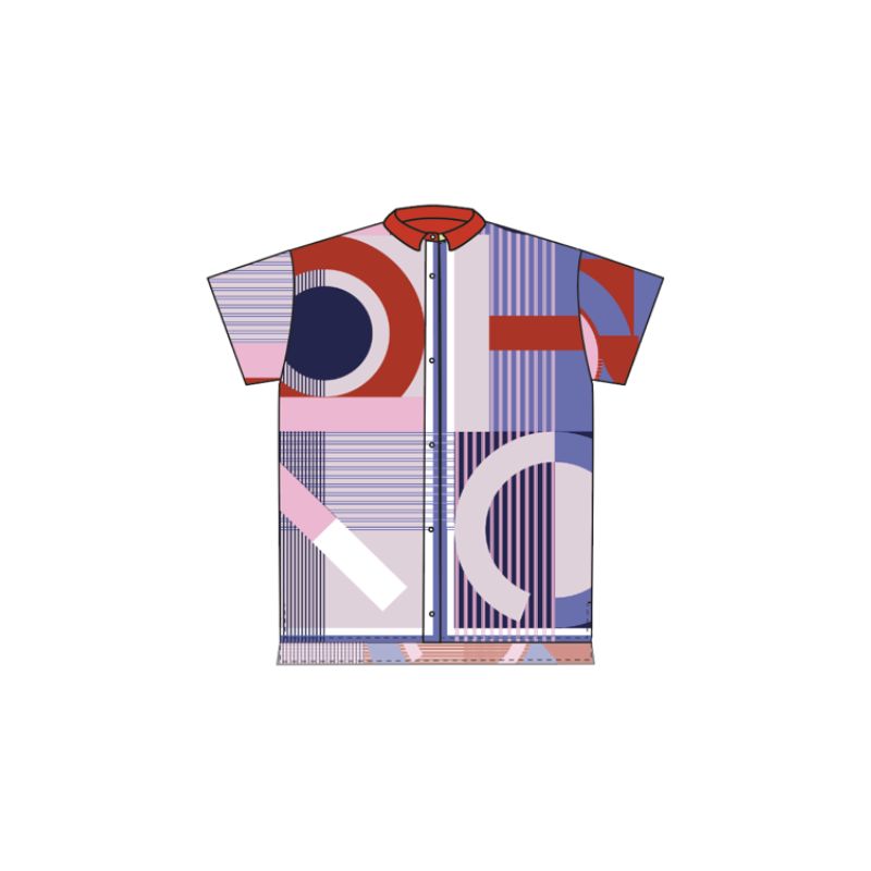 111 - Chemise Andrew Ta Poesie Rouge Bleu Lot De 2