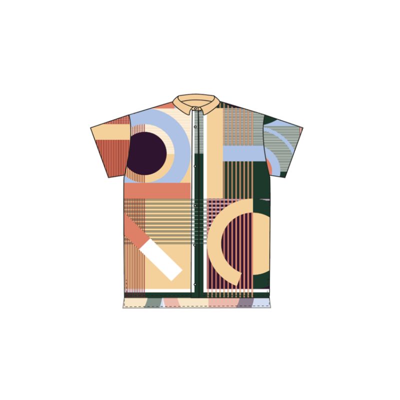 111 - Chemise Andrew Ta Poesie Corail Nuage Lot De 2