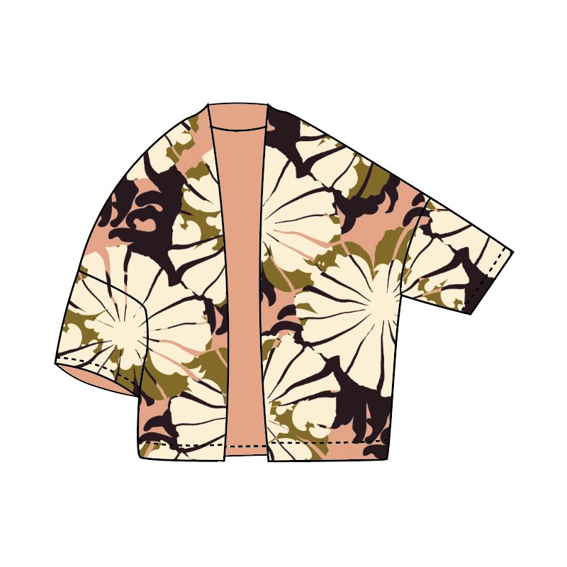 110 - Veste Ada Pavot Kaki Rose Lot De 2