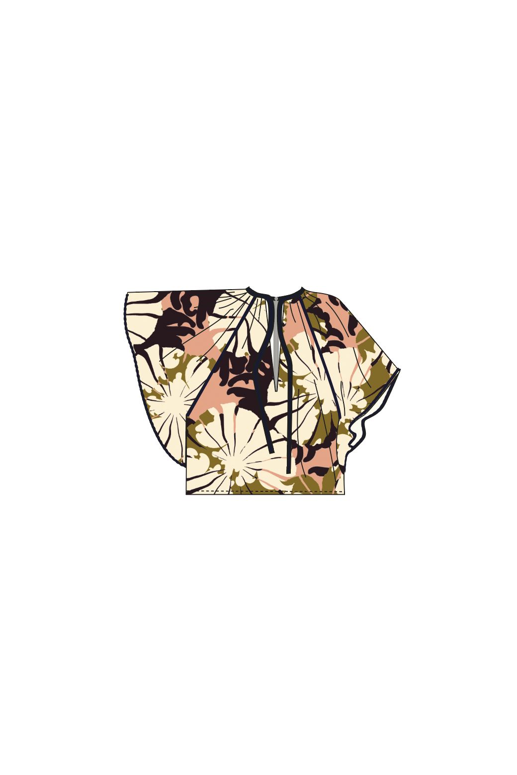110 - Rose Khaki Lita Pavot Top Pack Of 2
