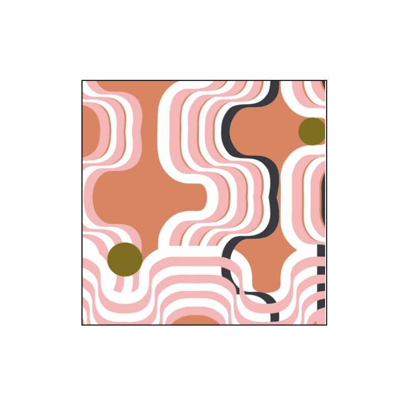 504 - CoussinNebuleuse Terracotta 80/80/12 Cm Lot De 2